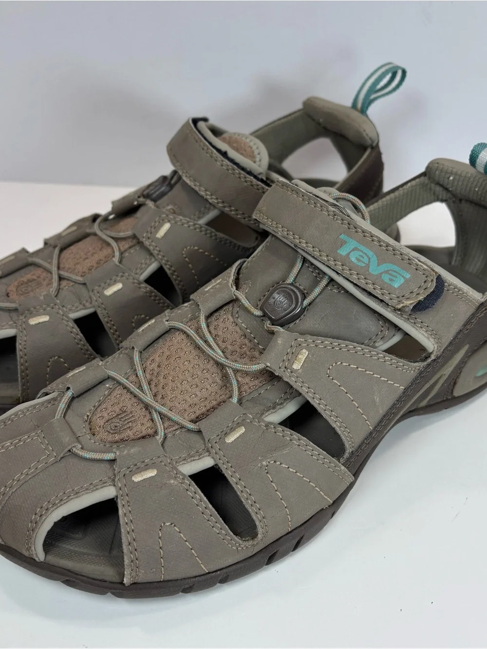 Teva Dozer III Women's Sandal, Size 9, Color Gray/Blue - Outdoor Hiking Walking